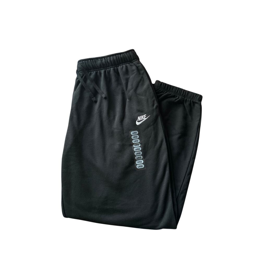 Nike Womens Black Oversize fit Mid Rise Sweatpants L